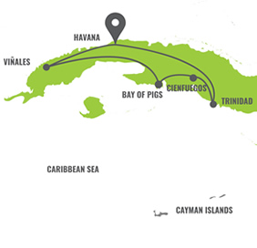Cuba Gay Tour Map