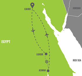 Egypt Gay Tour Map