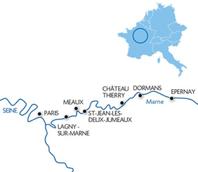 France Gay River Cruise Map