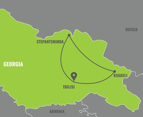 Georgia Gay Tour Map