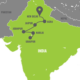India Gay Tour Map
