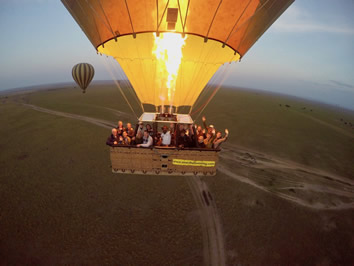 Masai Mara hot air baloon