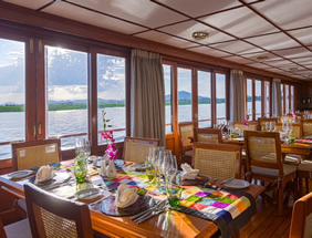 Mekong Pandaw dining room