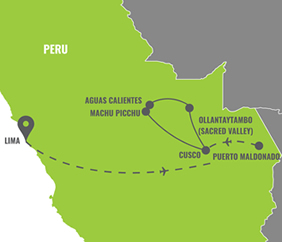 Peru Gay Tour Map