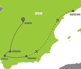 Spain Gay Tour Map