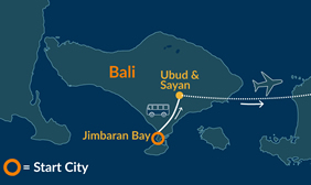 Bali gay tour map
