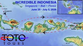 Indonesia gay tour map