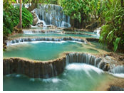 Laos gay tour - Kuang Si Waterfall